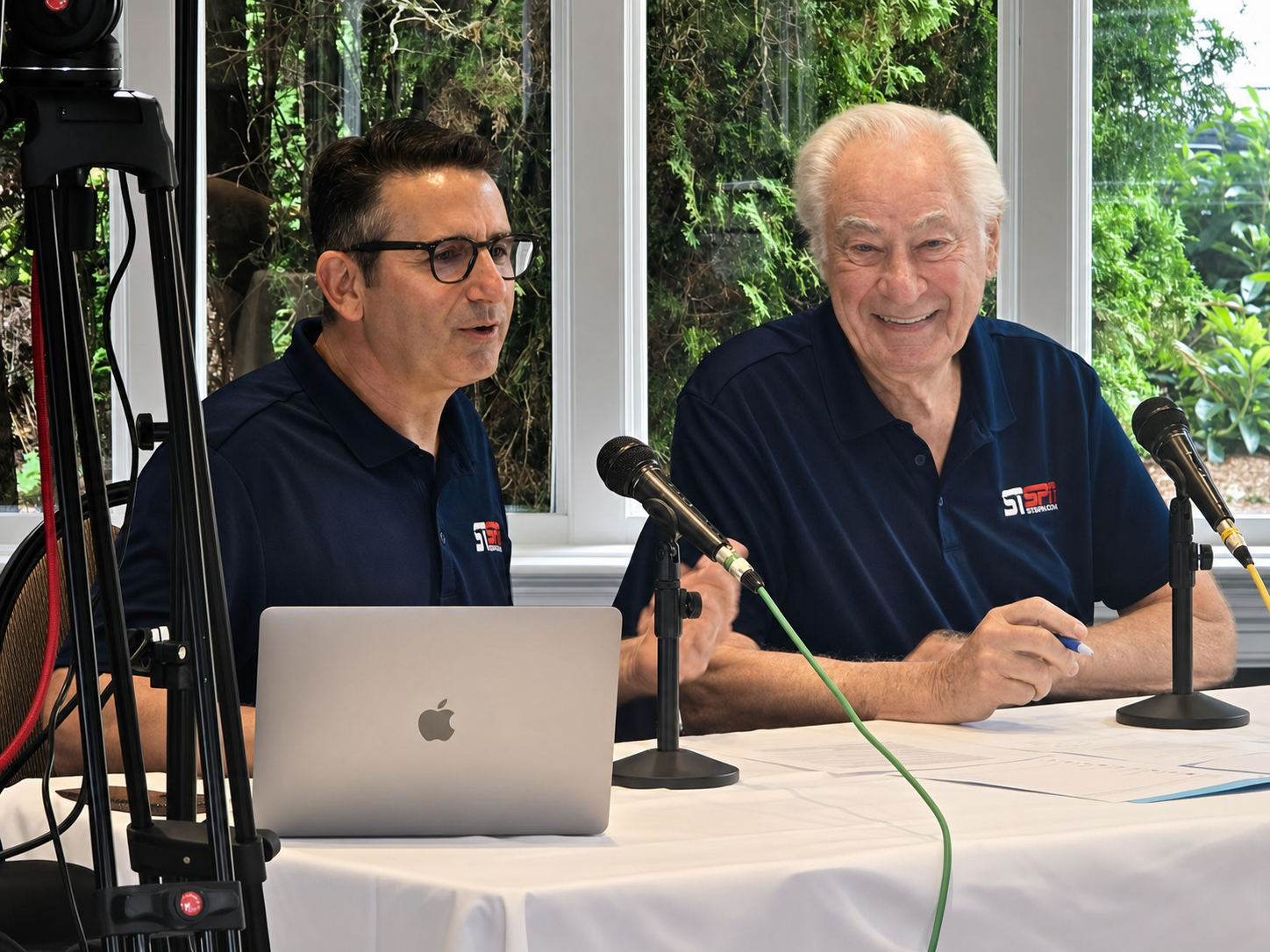 Ron Henthorn co-hosting the 2026 WESCO Media Day broadcast at the microphone